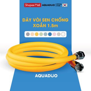 Dây Vòi Sen Aquaduo 1.5m Pvc Cao Cấp, Chống Xoắn, Siêu Bền Chịu Nhiệt Tốt Xài Cho Máy Nóng Lạnh