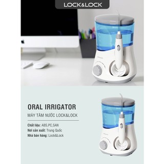  Lock&Lock Máy Tăm Nước Có Dây 10 Chế Độ Oral Irrigator ENR111BLU - Bảo Hành Chính Hãng 