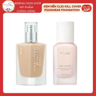 Kem Nền Clio Kill Cover Founwear Foundation The Original SPF30 PA+++  Che Khuyết Điểm Tốt Kiềm Dầu Bền Màu 38g