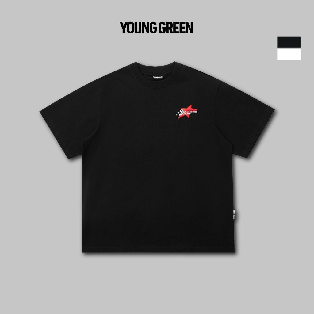 Áo Thun Young Green Star In Lụa Phồng Nam Nữ N158