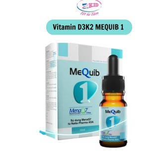 Vitamin D3K2 MK7 (MenaQ7) MEQUIB 1 - Tăng Cường Hấp Thu Canxi Và Phát Triển Chiều Cao (Chai 10ml)