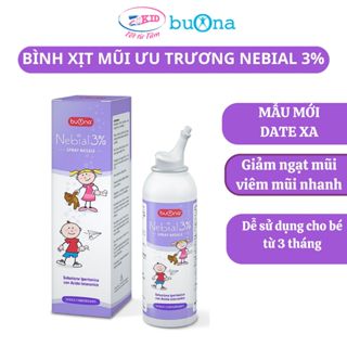 Xịt mũi Nebial 3%, giảm nghẹt mũi, sổ mũi cho bé từ 3 tháng tuổi, hiệu quả nhanh - Hàng chính hãng