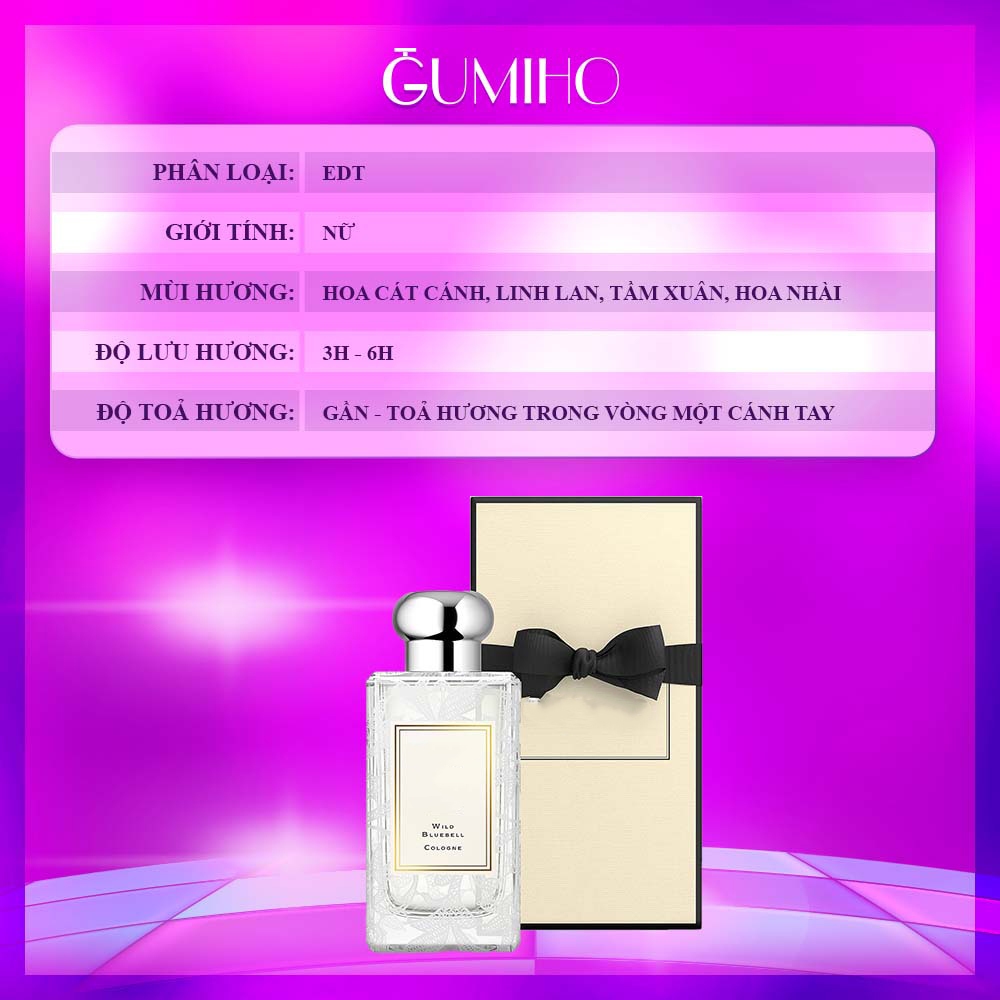 Nước Hoa Nữ JML Wild BlueBell Một Vườn Hoa Cỏ Tự Nhiên Nữ Tính, Tươi Tắn, Thanh Mát -  GumihoPerfume | BigBuy360 - bigbuy360.vn