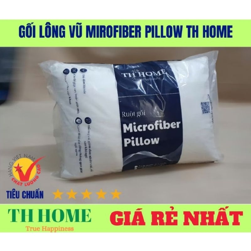 GỐI NẰM LÔNG VŨ TH HOME (50x70cm)