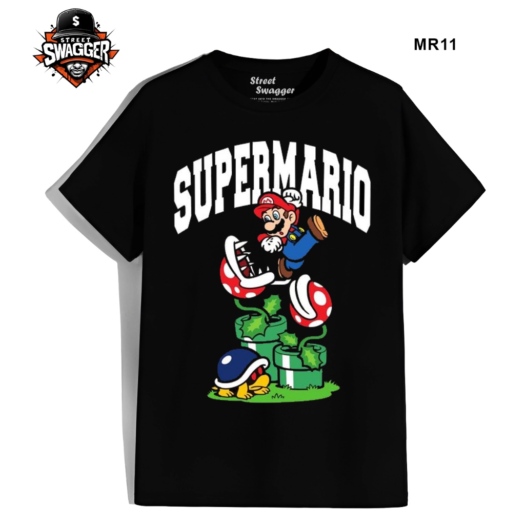 Street Swagger Brand Tổng hợp các mẫu áo thun Super Mario, áo phông hoạt hình Mario Game MR15 MR11