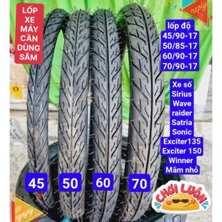  Lốp và săm xe máy size nhỏ 70 60 50 45 vành 17 cho sirius wave raider satria sonic và các dòng xe số 