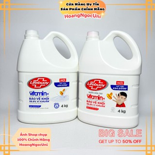  Nước rửa tay Lifebuoy can 4kg bảo vệ vượt trội và dưỡng ẩm da chính hãng Unilever 