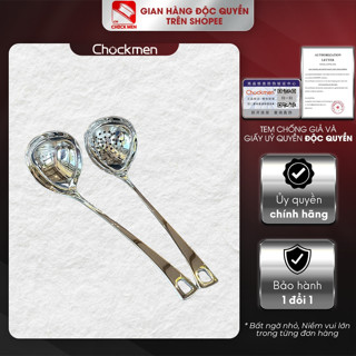 Muôi canh dài Chockmen thép không gỉ 18/10 đánh bóng gương A5 ít bám dầu mỡ​ (CKM82/83)