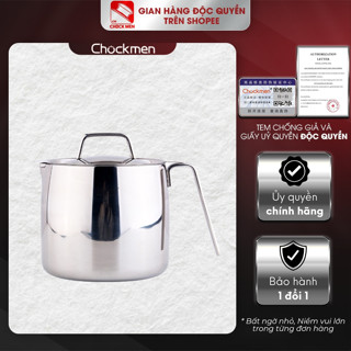 Bình lọc dầu ăn inox Chockmen 0.9-1.5-2L inox 18/10 lọc dầu ăn thừa không gỉ dễ lau chùi (CKM44/45)