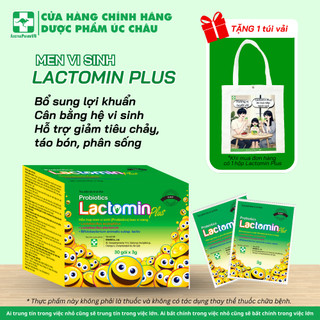  Men Vi Sinh LACTOMIN PLUS  Hàn Quốc Gói Bột  - Giảm Tiêu Chảy Táo Bón Cân Bằng Hệ Vi Sinh Đường Ruột 