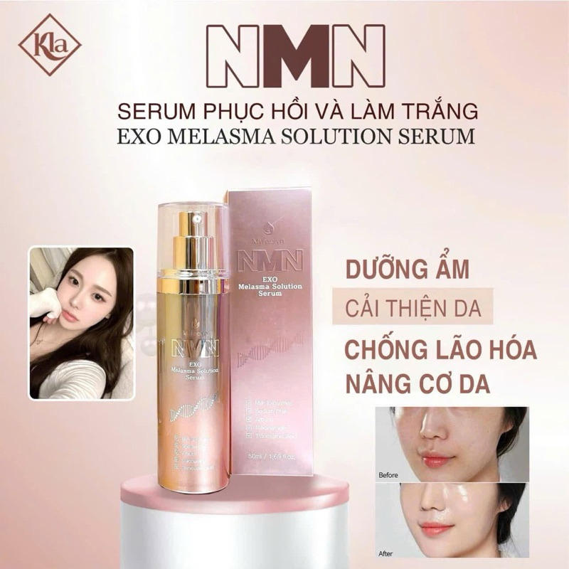 NMN Serum phục hồi và làm trắng da EXO MELASMA SOLUTION SERUM nhập khẩu chính hãng Hàn Quốc