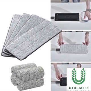  COMBO 5 Miếng lau nhà bông lau nhà thay thế cho cây lau nhà tự vắt SIZE 12x32cm 