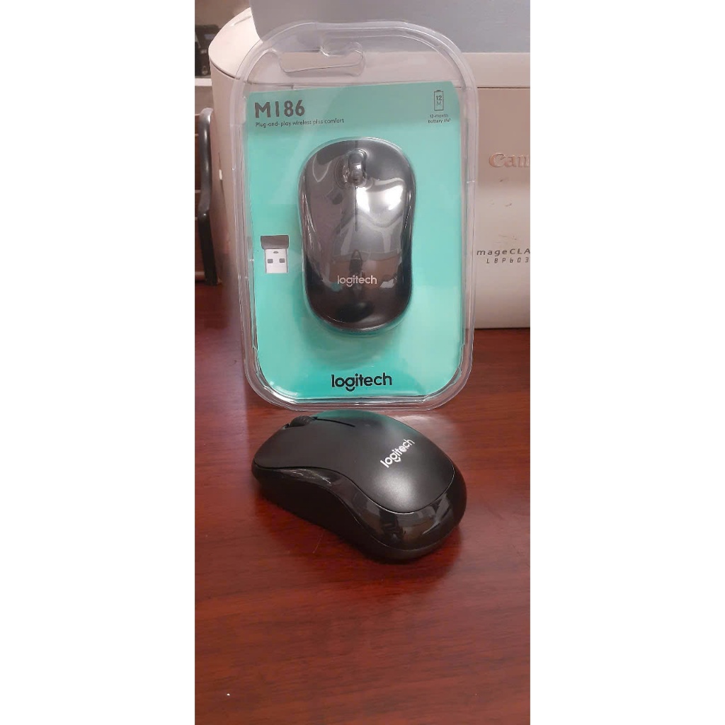 Chuột Không Dây LOGITECH M186 OEM - KÈM PIN AA