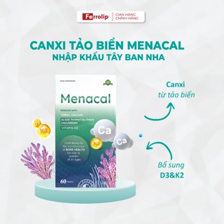 Canxi Menacal - Bổ sung Canxi từ tảo biển, Vitamin D3&K2 - Hộp 60 viên