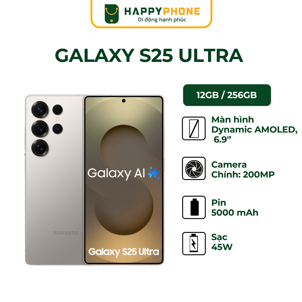 Điện thoại Samsung Galaxy S25 Ultra 5G - Hàng Chính Hãng, Mới 100%, Nguyên Seal | BigBuy360 - bigbuy360.vn