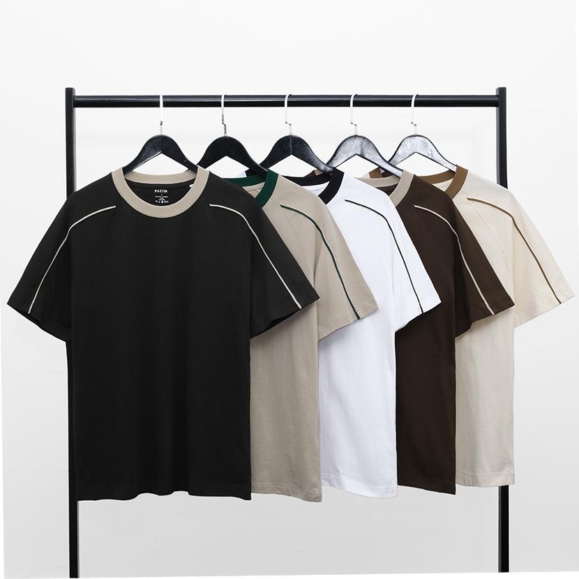 Áo Thun Cổ Tròn Thiết Kế Tay Ngắn Chất Vải Mềm Mịn Thoải Mái CB02