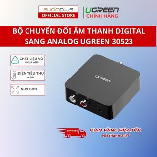  Bộ chuyển đổi âm thanh Digital sang Analog  Optical Coaxial sang RCA 3.5mm  Ugreen 30523 