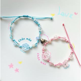 Vòng tay đôi Couple - Vòng tay Handmade - Nam châm tình yêu - HYGGE ♡.•*