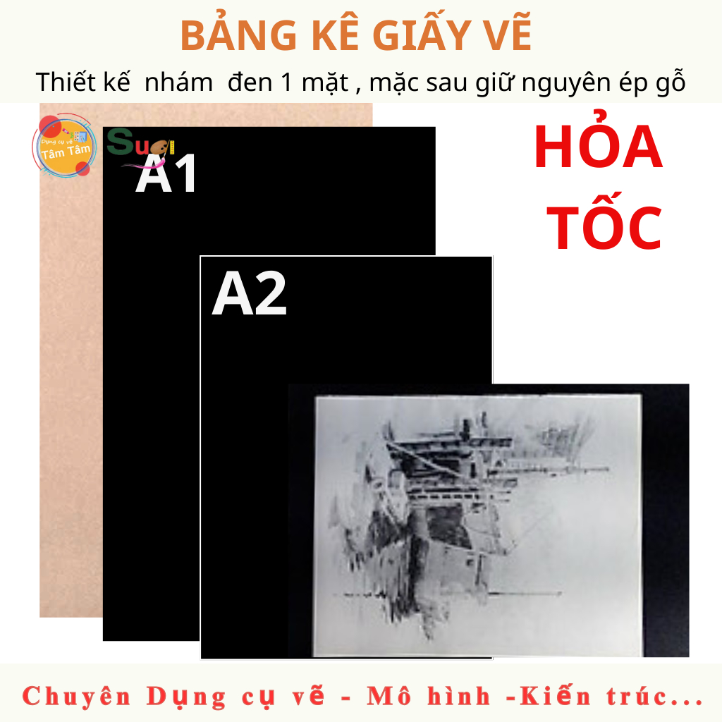 [ Hỏa Tốc HCM ] Bảng Kê Giấy Vẽ A1 / A2 / A3 / A4  , Bảng Kê Giấy , Kê giấy luyện thi