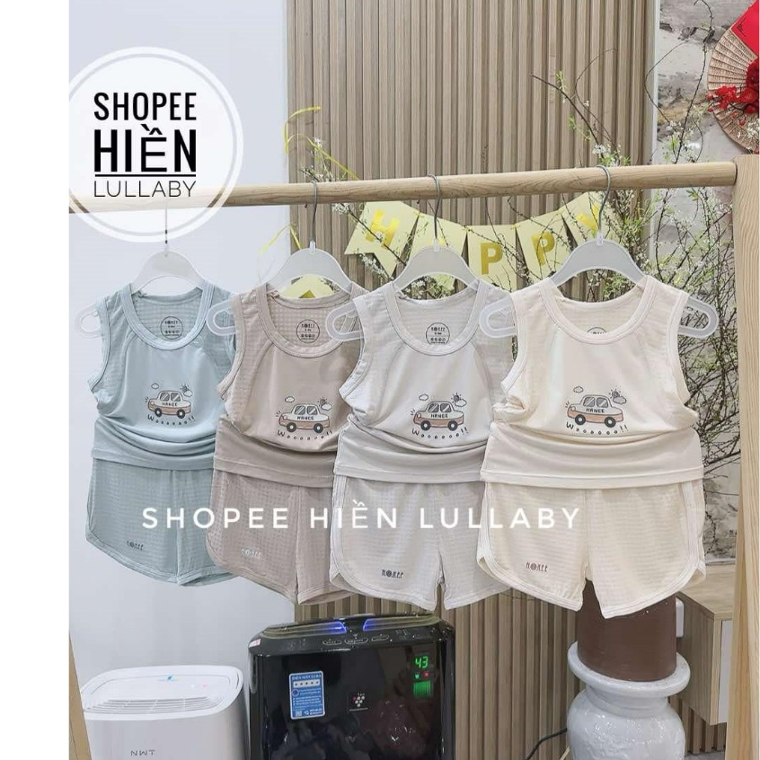 [Hrnee/ Chính hãng] Bộ ba lỗ  Hrnee chất modal mềm mát cho bé 0-4tuổi bé trai bé gái