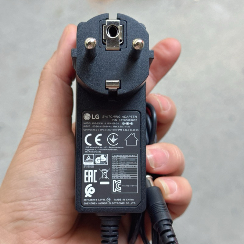 Adapter nguồn LG 19V 3.42A chính hãng LG cung cấp