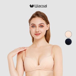 Áo lót Wacoal VWB1443 không gọng (có size lớn) nâng đẩy vừa double up, mút đúc Bragenic - WB1443