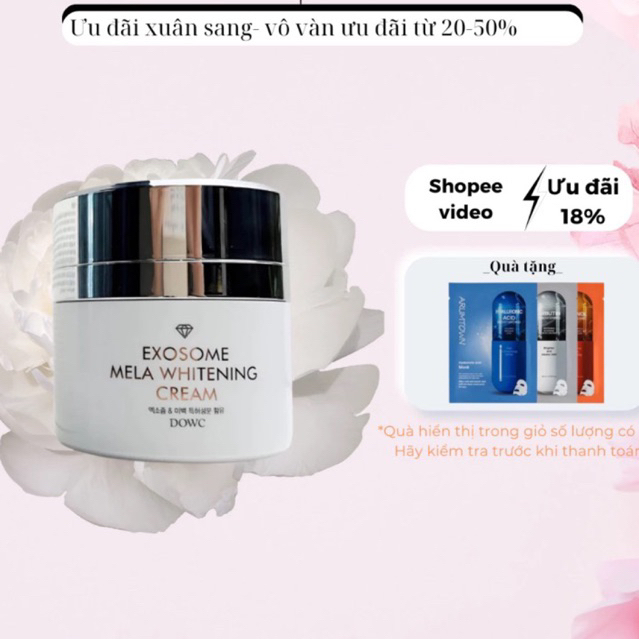 Kem Dưỡng Da DOW Exosome Mela Whitening Cream 50G ngừa lão hoá, trắng da,giảm thâm sạm tàn nhang