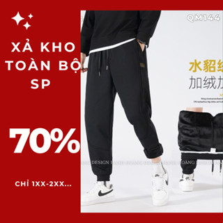 QM144 Quần jogger nam lót lông siêu dày mẫu mới nhất 2025 hàng chuẩn cao cấp - HẠNH HOÀNG DESIGN