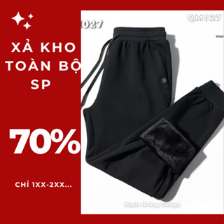 Quần nỉ nam lót lông siêu dày mẫu mới nhất QM027 hàng chuẩn cao cấp