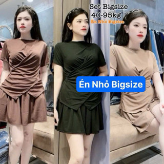 Thời Trang Én Nhỏ Có Bigsize -Set Áo và Quần Thun Gân Tăm Xinh Nhẹ Nhàng Thiết Kế Dự Tiệc Cho Nữ Đẹp Sang Chảnh 50-100kg