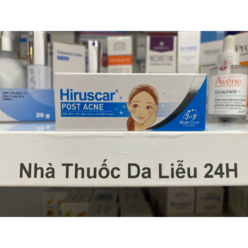 Gel HIRUSCAR POST ACNE làm mờ sẹo mụn và thâm mụn (5g)