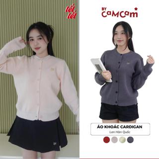 Áo Khoác Cardigan Len Bycamcam Hàn Quốc Dày Dặn Nhiều Màu Thêu Logo