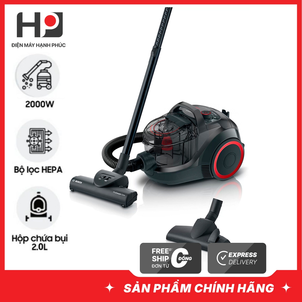 Máy hút bụi Bosch BGS21WPOW 2000W | Bảo hành chính hãng 2 năm