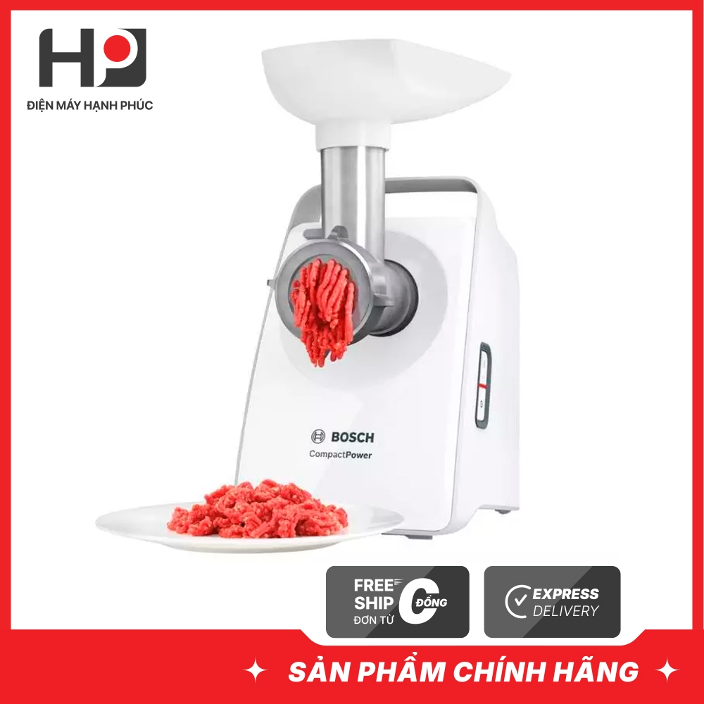 Máy Xay Thịt Bosch MFW3520W 500W | Bảo hành 2 năm chính hãng