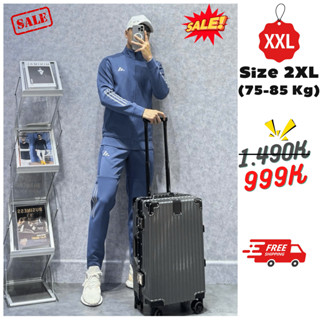 Bộ thể thao nam thu đông kéo khoá Adidas cao cấp dài tay Menson MD8446 Bộ đồ nam mùa đông dày dặn 2024 Hàng Hiệu