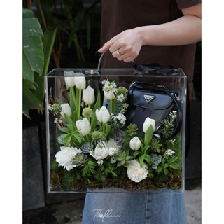 Hộp mica đựng quà tết - Hộp đựng hoa bằng mica trong suốt - Hộp vali mica - Hộp đựng quà bằng mica - Hộp quà tết mica