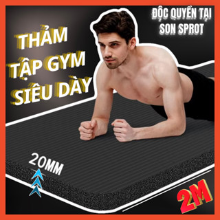 Thảm Tập Gym Siêu Dày 20mm Chất Lượng NBR Cao Cấp Thảm Yoga Tập Thể Dục Tại Nhà Chống Trượt Chống Nước [CÓ BẢO HÀNH]