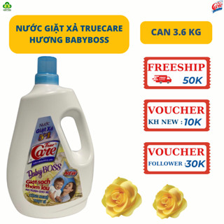 Nước giặt xả True Care Baby Boss 5in1 giặt sạch thơm lâu an toàn cho bé can 3Kg6.
