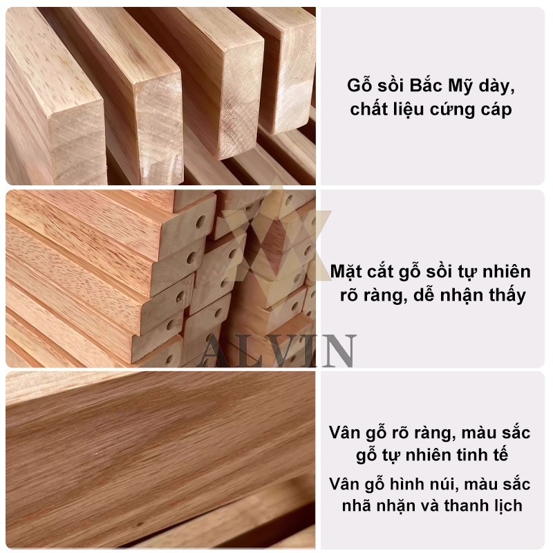 2m Giường Pallet GỗTự Nhiên Giường Đôi, Giường Sồi Có Ngăn Kéo Lưu Trữ Phù Hợp Phòng Ngủ Phòng Thuê | BigBuy360 - bigbuy360.vn