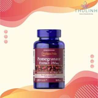 VIÊN UỐNG LỰU HỖ TRỢ CHỐNG NẮNG NỘI SINH PURITAN'S PRIDE POMEGRANATE EXTRACT 250MG 120 VIÊN của Mỹ