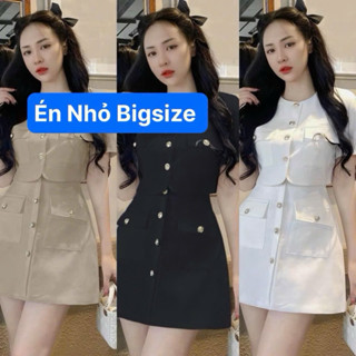 Thời Trang Én Nhỏ Có Bigsize - Set Áo Và Chân Váy Bigsize Vải Linen có Bo Chun Thiết Kế Dự Tiệc Nữ Cao Cấp  40-95kg