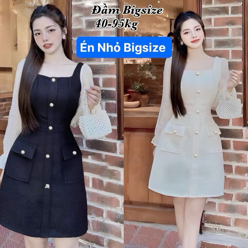 (HCM) Thời Trang Én Nhỏ Có Bigsize Đón Tết - Đầm Váy Bigsize Nữ Vải Linen Tay Dài Xinh Đủ size 40-95