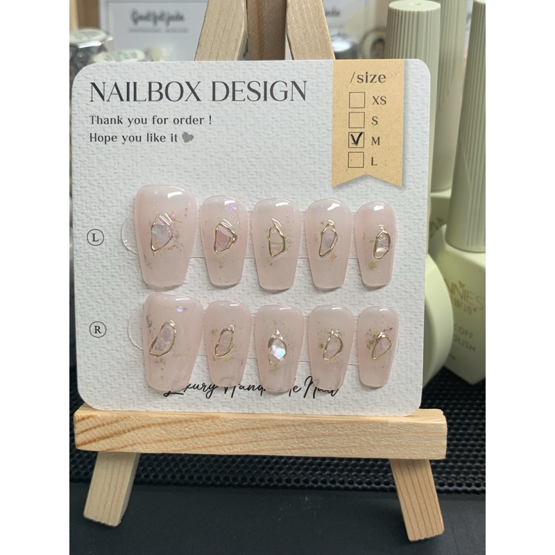 (Ảnh thật) Nailbox thủ công thiết kế sẵn mã E02