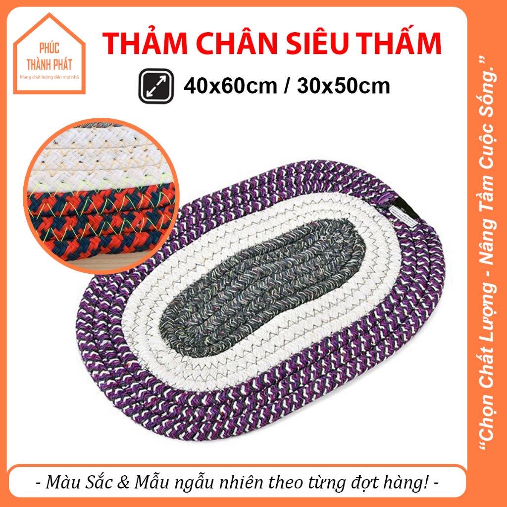 Thảm Lau Chân Thảm Chùi Chân Thấm Hút Tốt 30x50 40x60 Thảm Trải Sàn Lót Nhà Tắm
