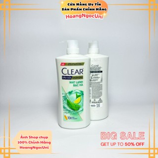  Dầu gội Clear bạc hà 880g mát lạnh siêu tiết kiệm chính hãng Unilever 