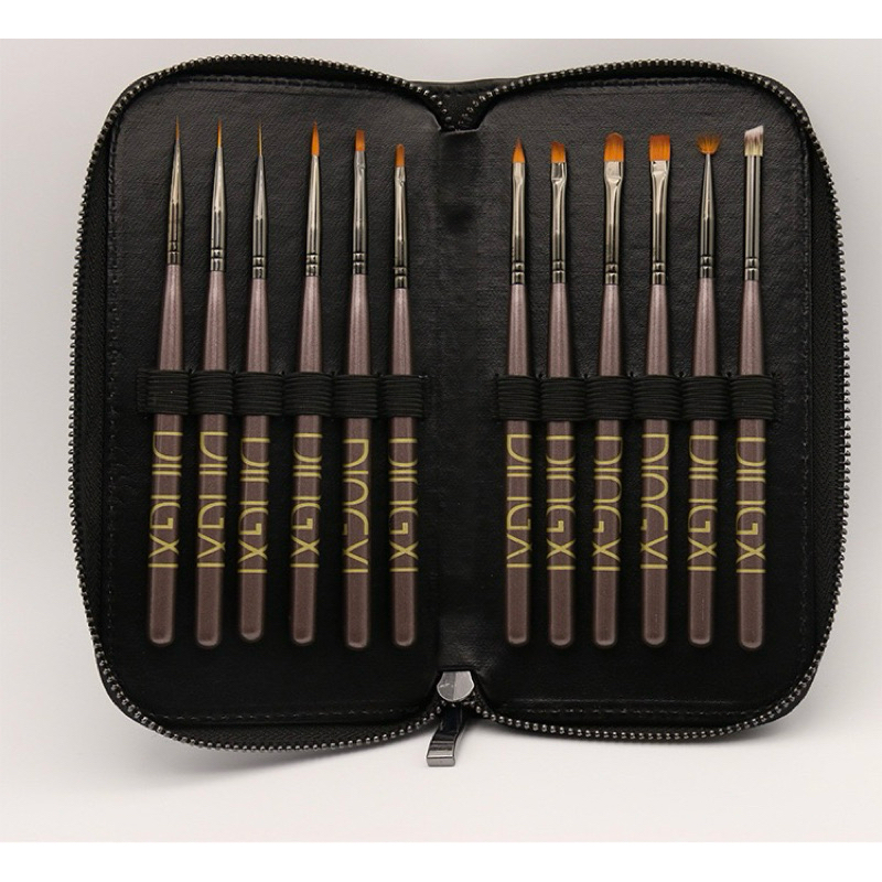 cọ dingxi set 12 cây kèm bóp đựng cọ