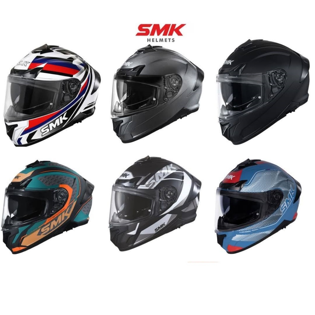 Mũ Bảo Hiểm Fullface SMK TYPHOON STYLE, tặng Pinlock 70, tặng kính màu khói