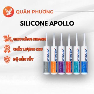 Keo Silicone Apollo Chuyên Dán Nhôm Kính, Chống Thấm, Bám Dính Cao Hàng Chính Hãng A100 A300 A500