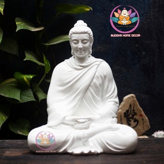 Tượng thích ca 35 cm màu trắng
