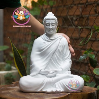 Tượng thích ca 35 cm màu trắng